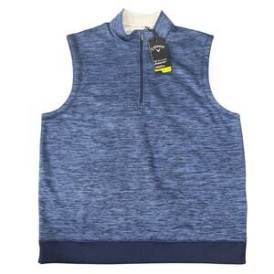 Callaway Men's Weather Series 1/4 Zip Golf Vest Blue Size XL